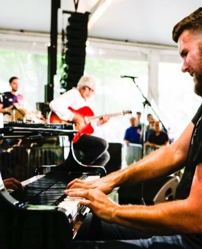 Kevin playing piano